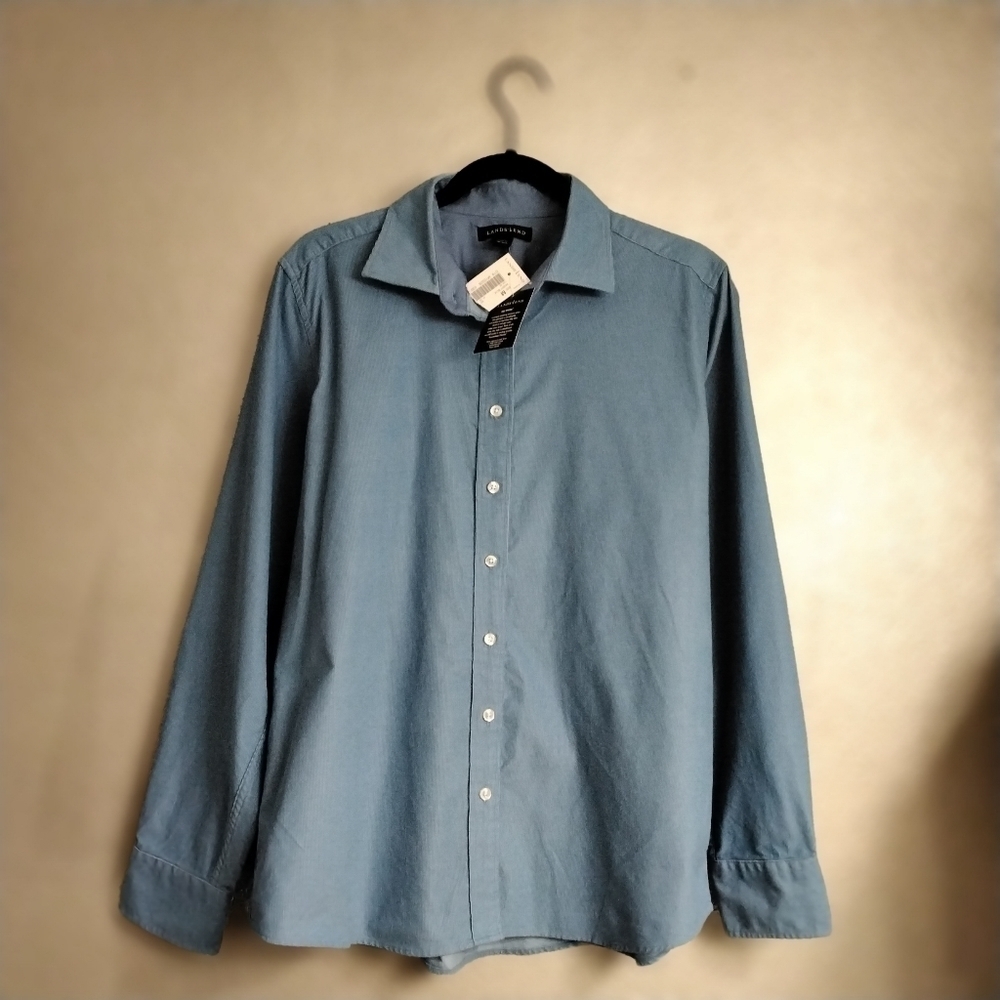 NWT Lands End Corduroy Women's Button Down Shirt